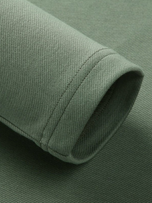 Men's Solid Color Round Neck Long Sleeve T-Shirt