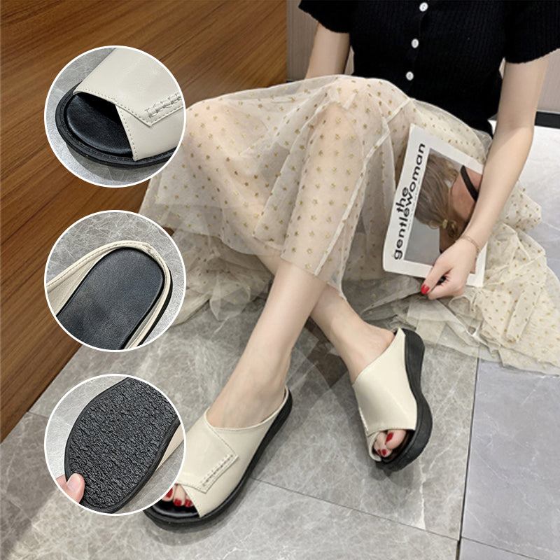 Thick-Bottomed Fish Mouth Slippers