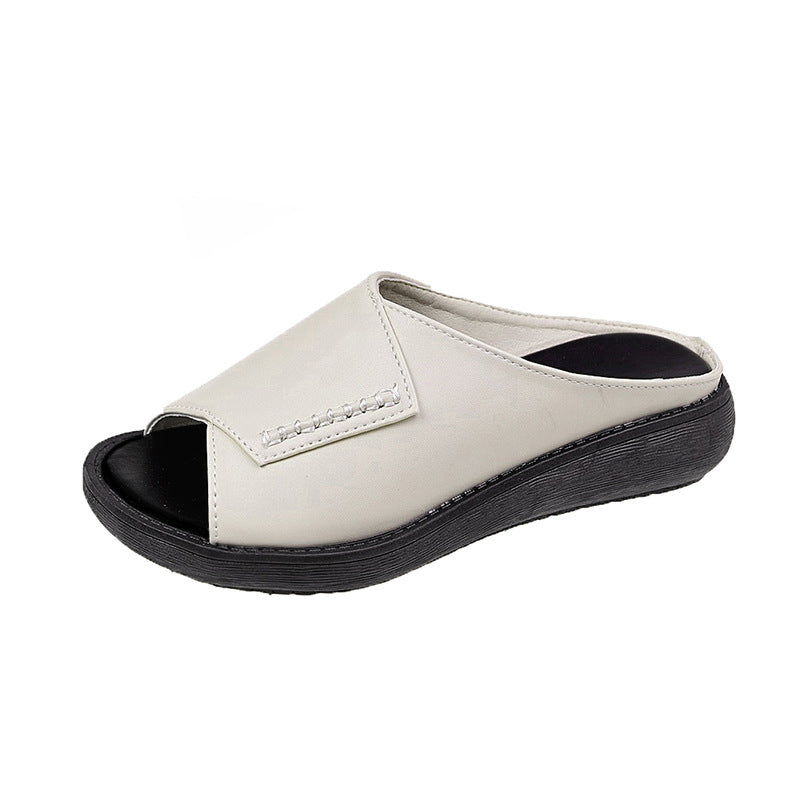 Thick-Bottomed Fish Mouth Slippers