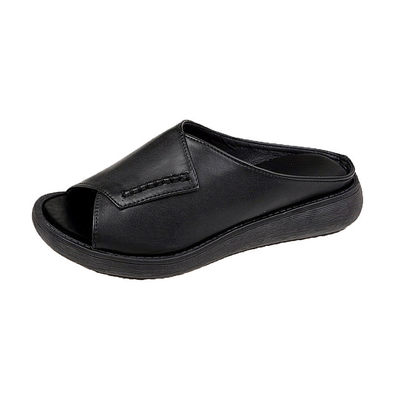 Thick-Bottomed Fish Mouth Slippers