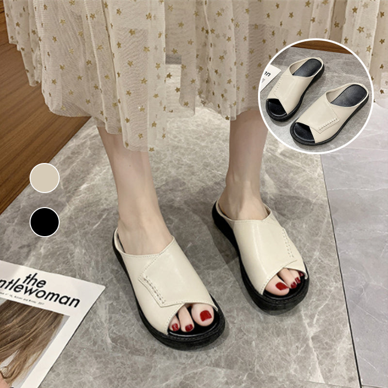 Thick-Bottomed Fish Mouth Slippers