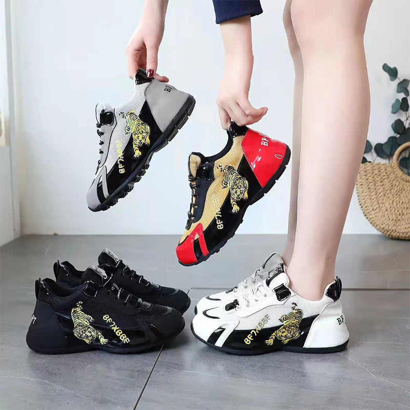 Tiger Head Mesh Sneakers