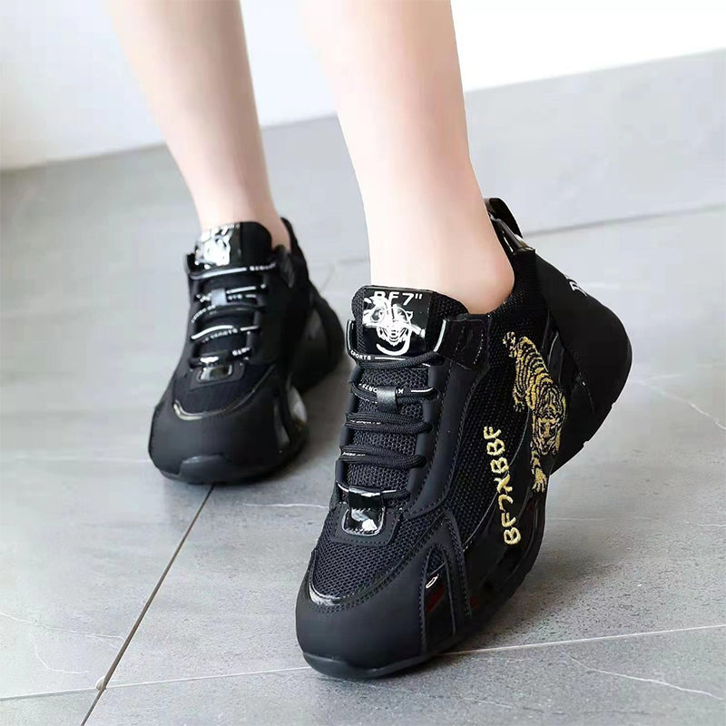 Tiger Head Mesh Sneakers