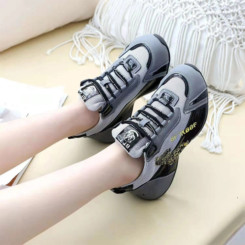 Tiger Head Mesh Sneakers