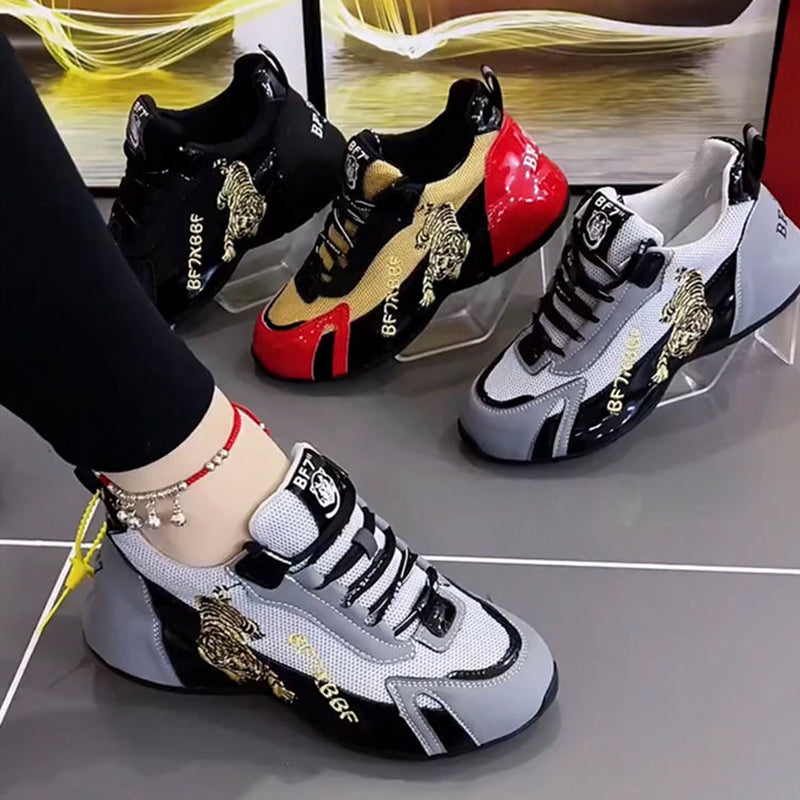 Tiger Head Mesh Sneakers