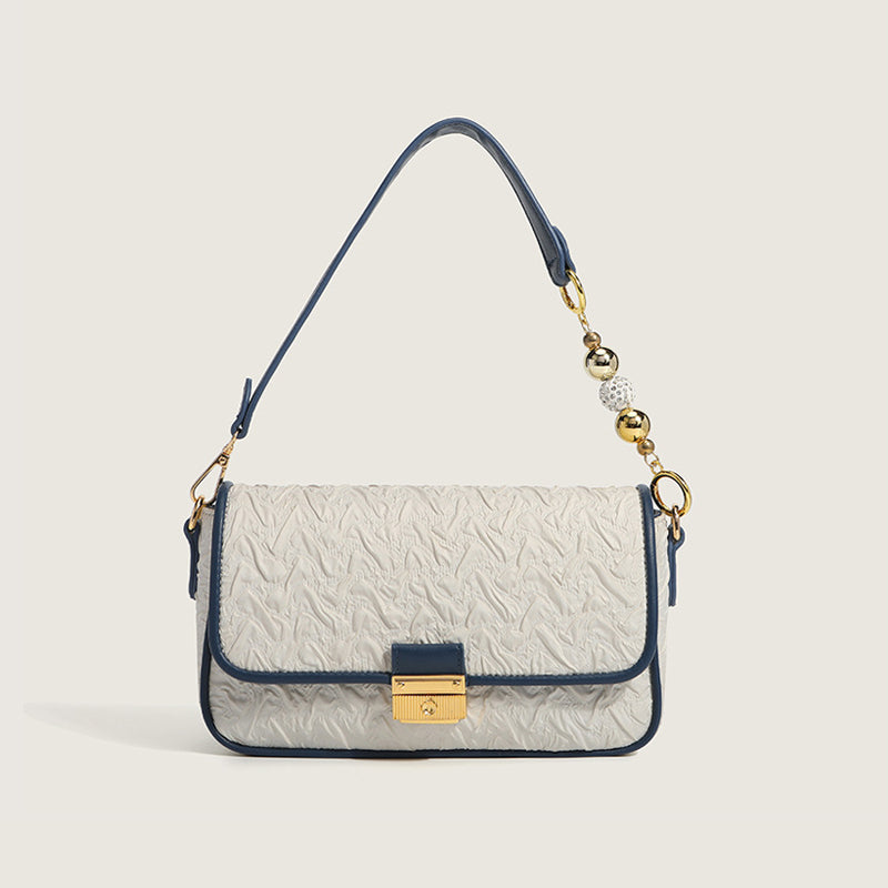 Trendy Printed Canvas Chain Shoulder Bag