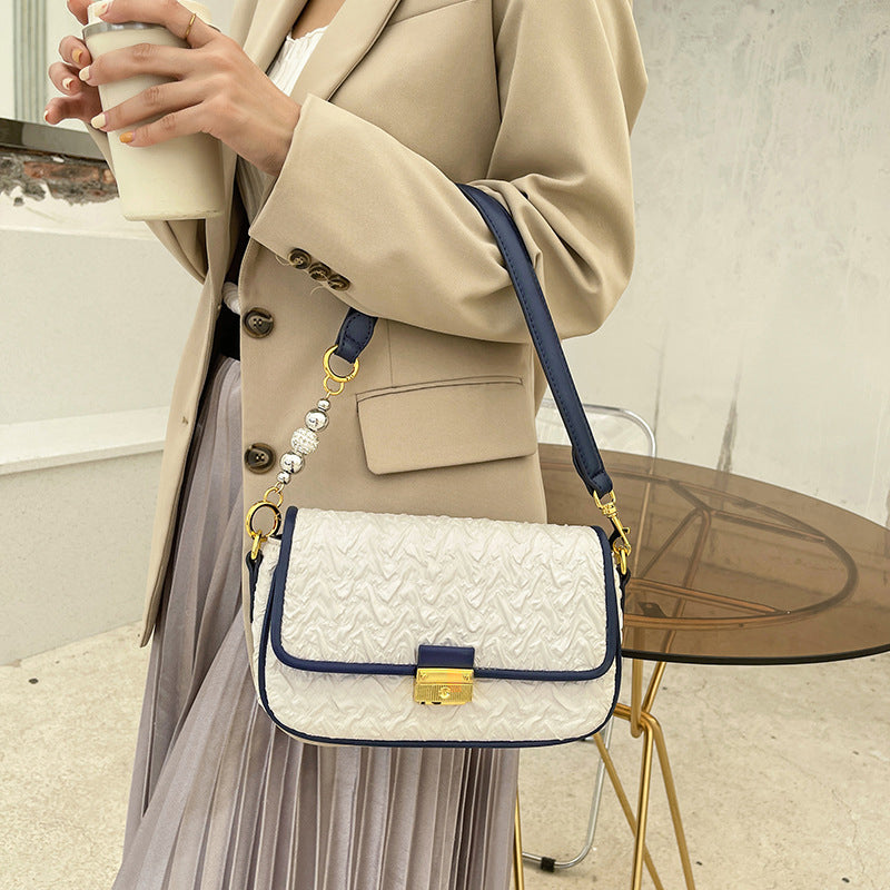 Trendy Printed Canvas Chain Shoulder Bag