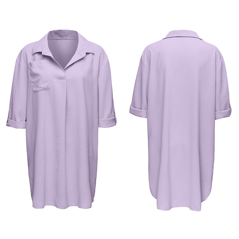 V-Neck Beach Sunscreen Shirt