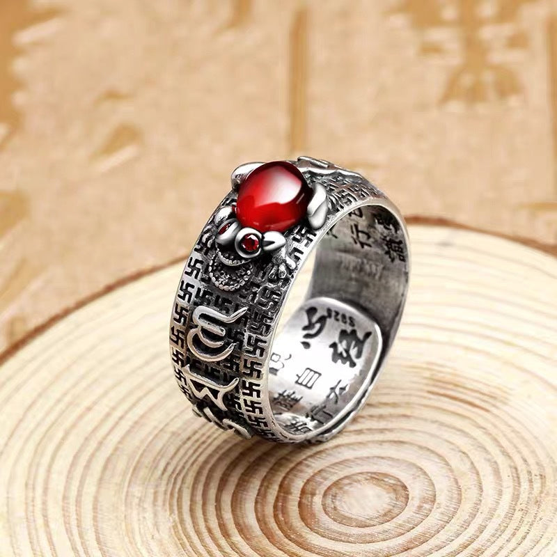 Vajra Heart Sutra Ring