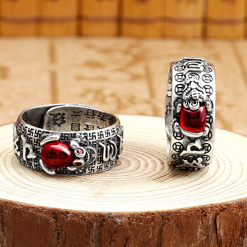 Vajra Heart Sutra Ring