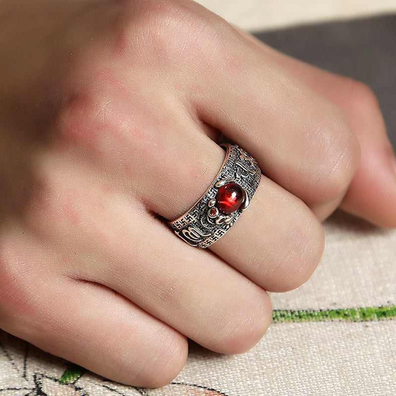 Vajra Heart Sutra Ring