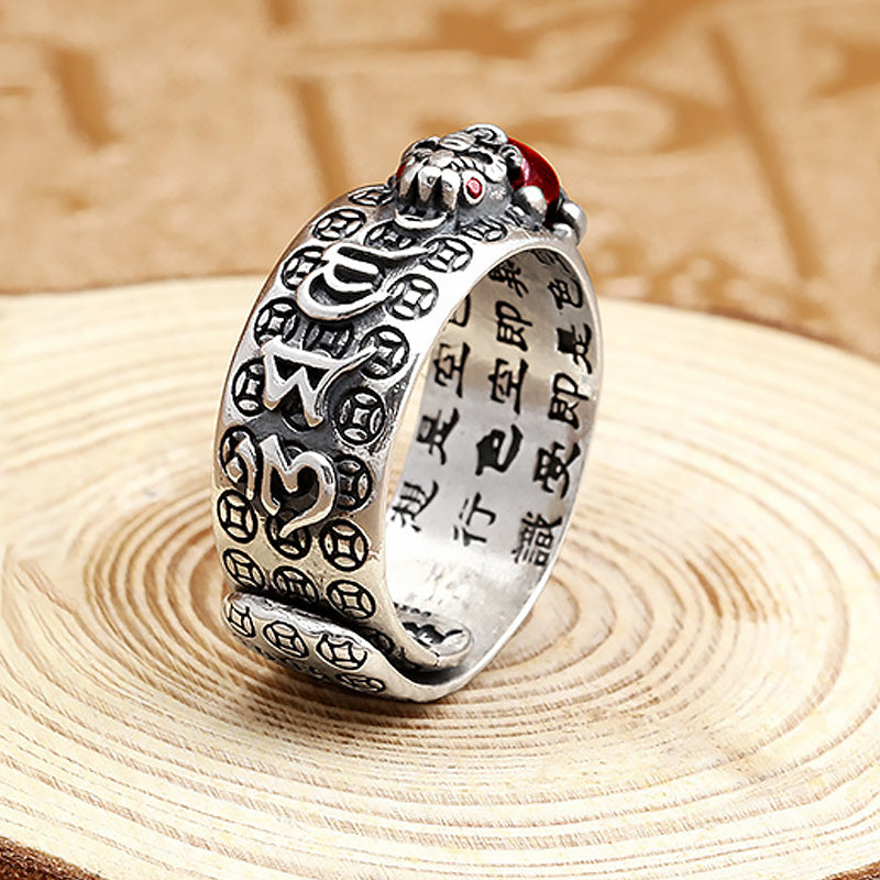 Vajra Heart Sutra Ring