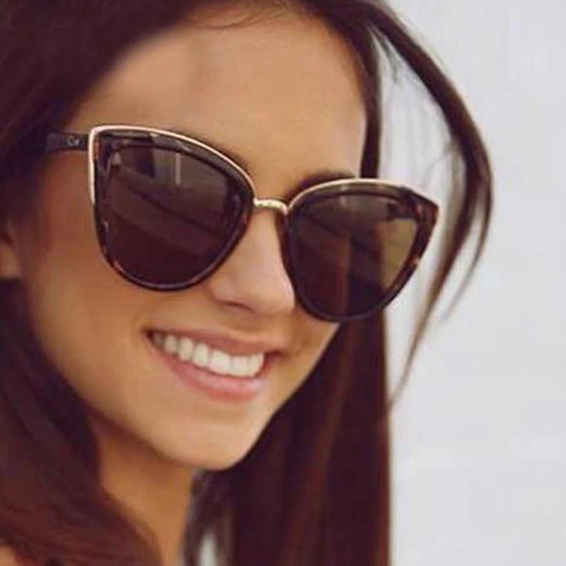 Vintage Leopard Fashion Cat Eye Sunglasses