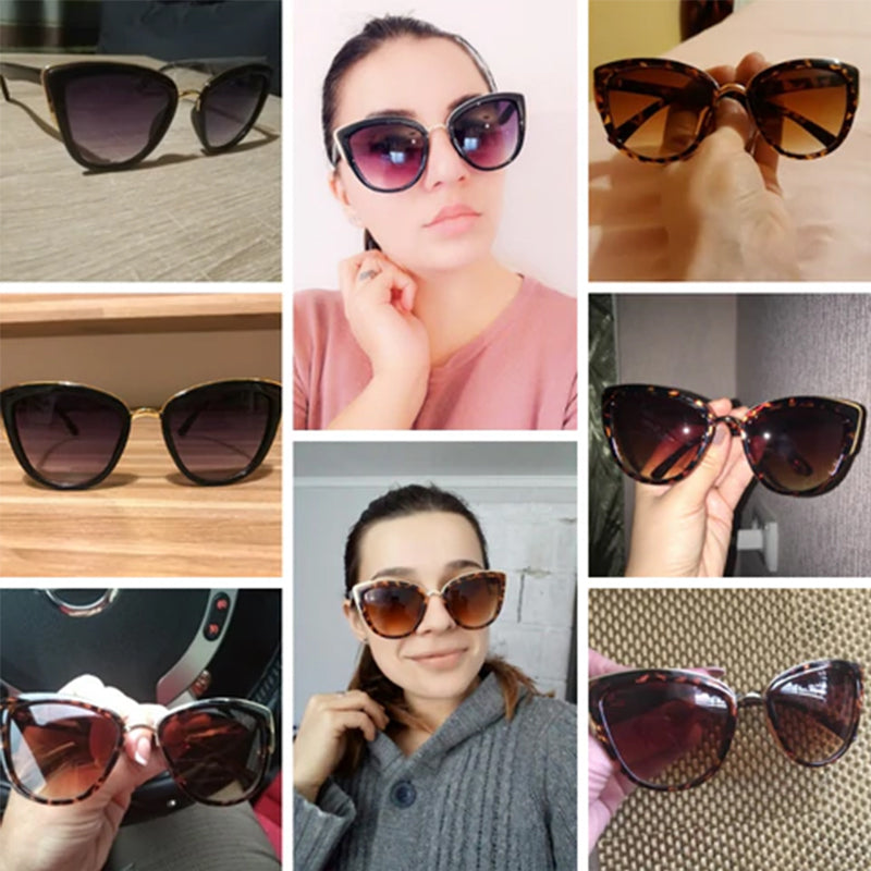 Vintage Leopard Fashion Cat Eye Sunglasses