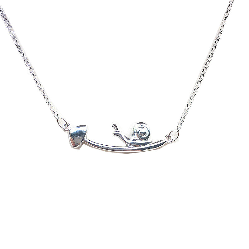 Vintage Mushroom Snail Necklace