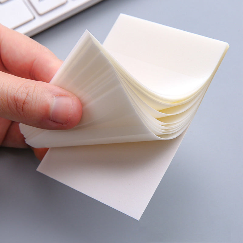 Waterproof transparent sticky notes