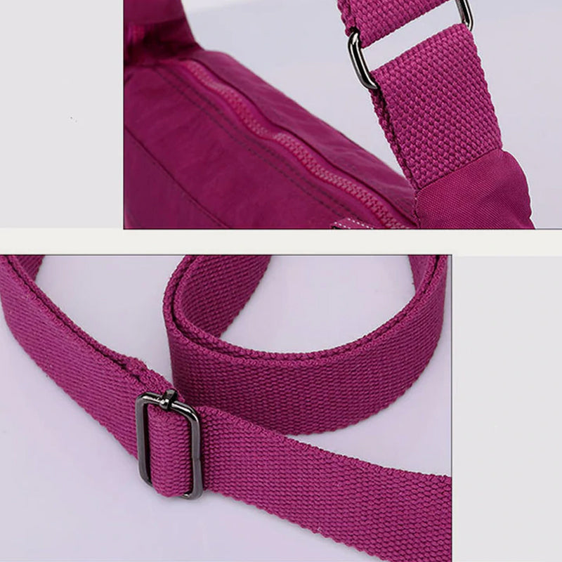 Women Waterproof Nylon Travel Crossbody Bag