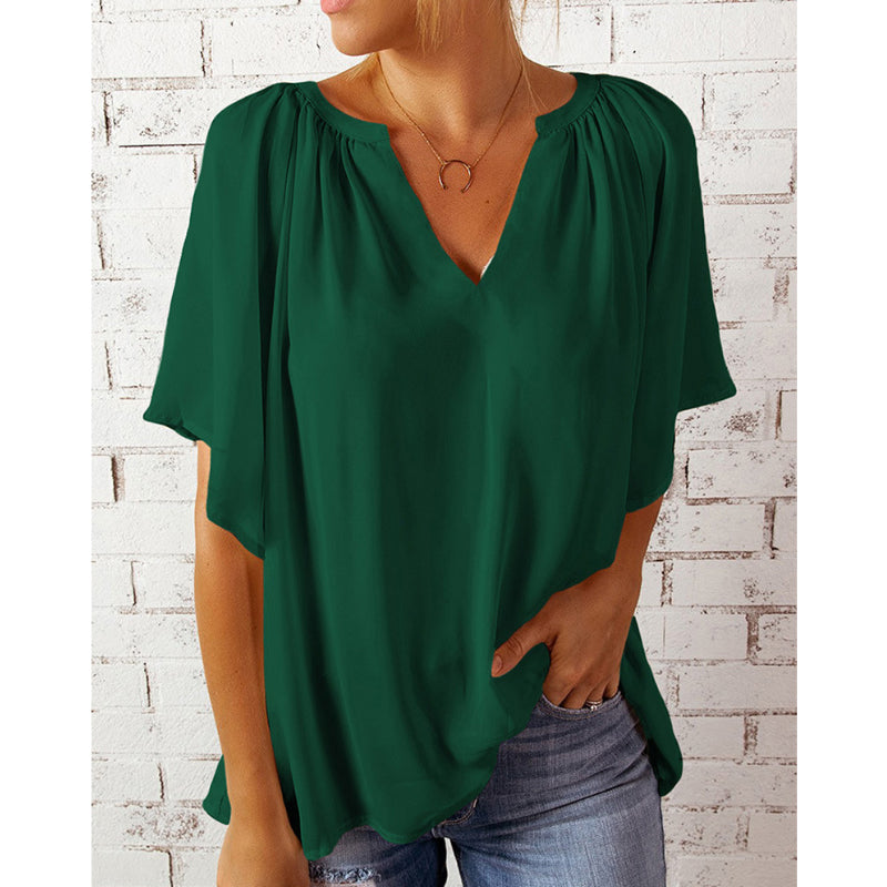 Women's Summer Loose Chiffon Shirt