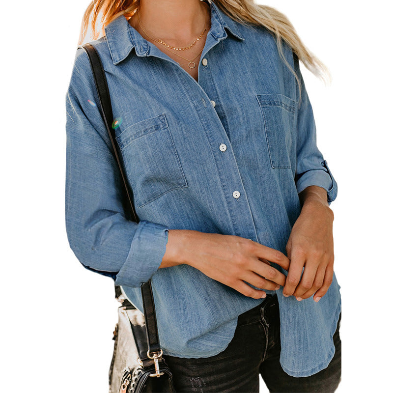 Long Sleeve Denim Shirt