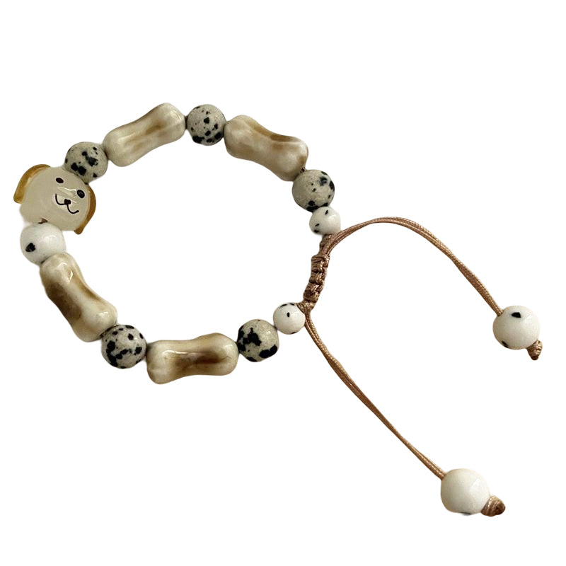Handmade Ceramic Puppy Bracelet
