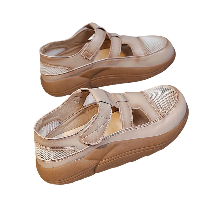 Hollow-out Casual Leather Sandals for Women