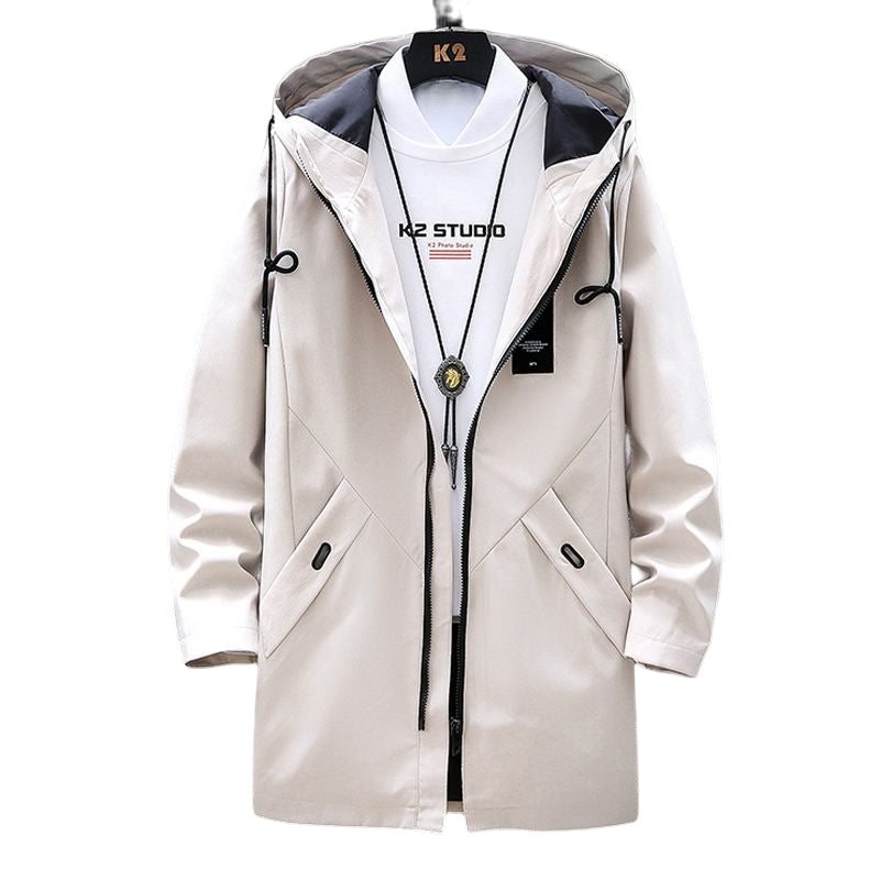 Men's Long Trench Outfits Coat
