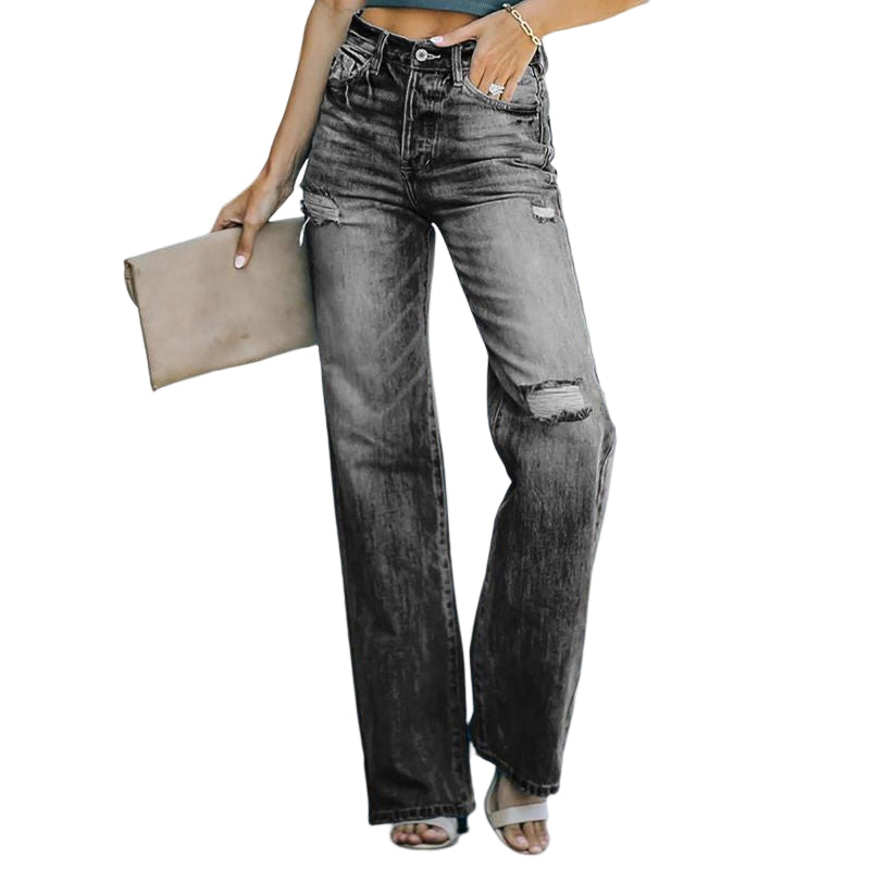 Casual Wide Leg Jeans For Women