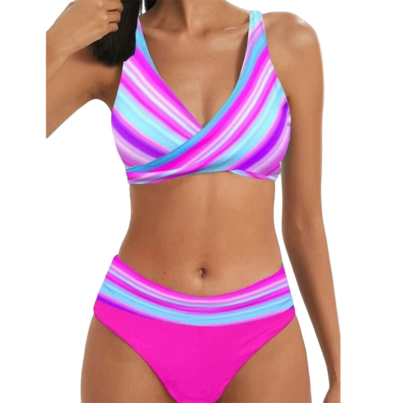 Two-piece Striped Swimsuit