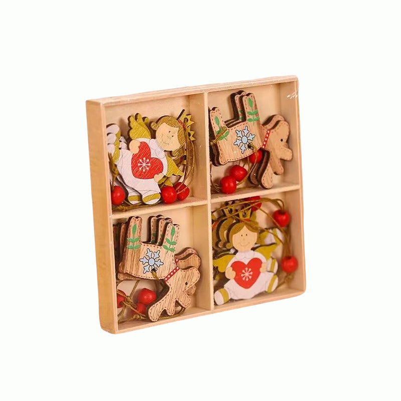 Christmas Wooden Ornament (12 pcs)