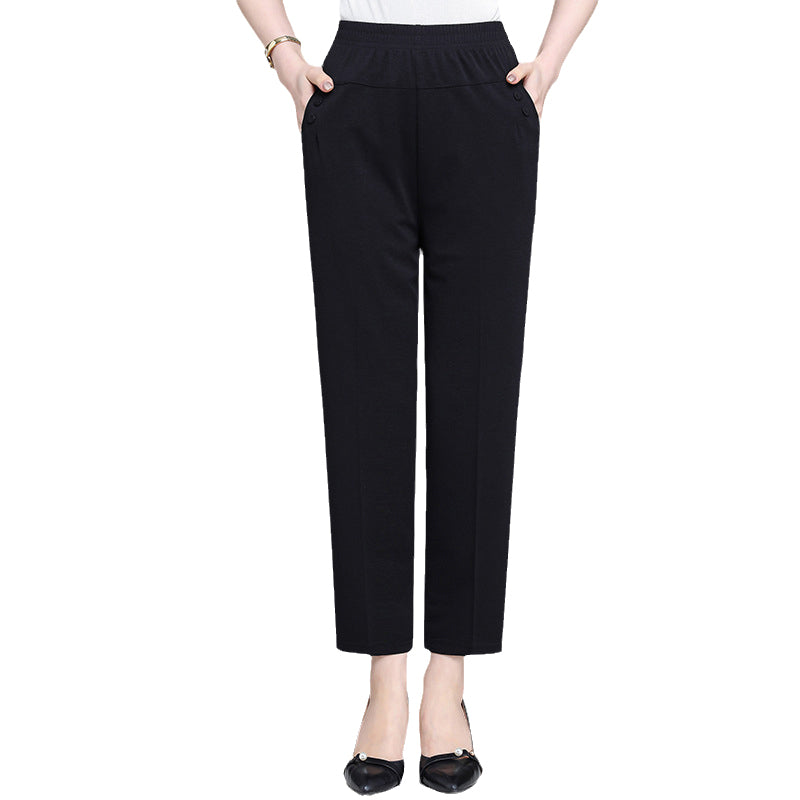 High Waist Cropped Trousers