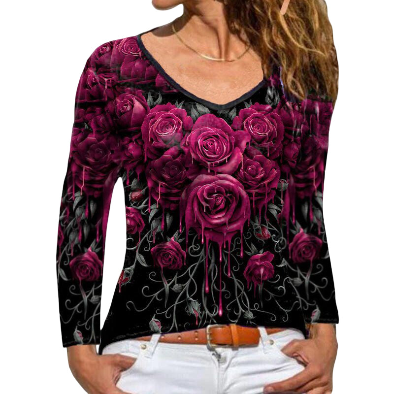 Rose Print T-shirt