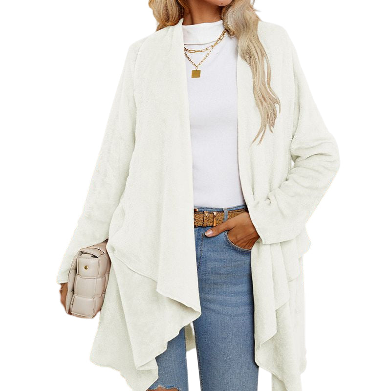 Double Sided Fleece Cardigan Jacket