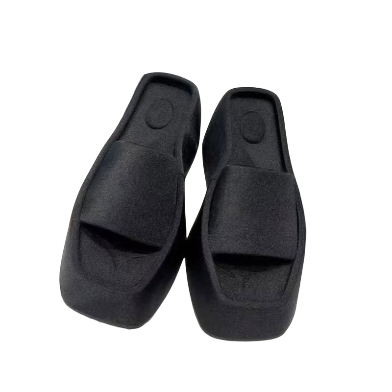 Square toe luxury PU sandals