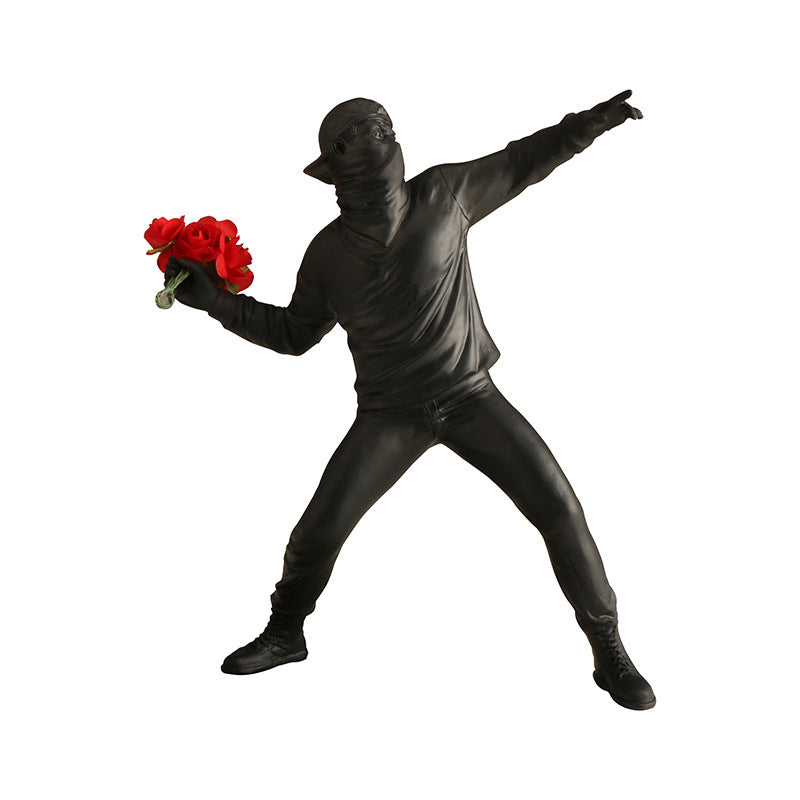 Flower Throwing Boy Ornament