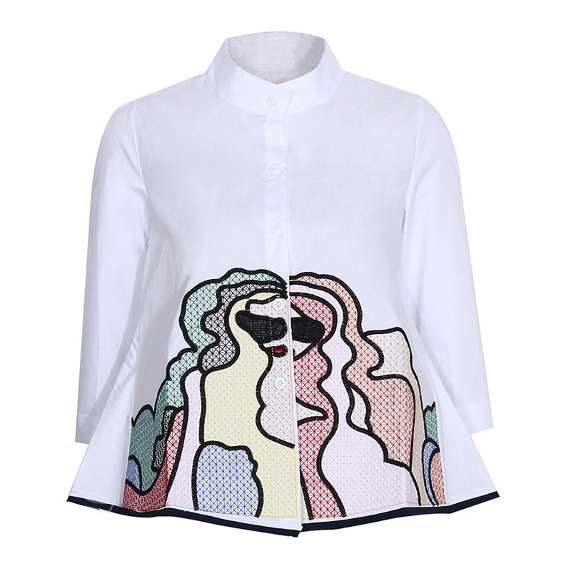 Fashion Casual Mid Sleeve Babydoll Shirt