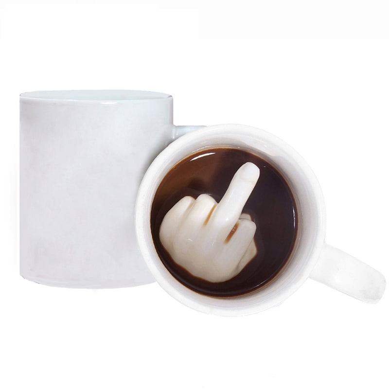 Personalised ceramic long finger cup