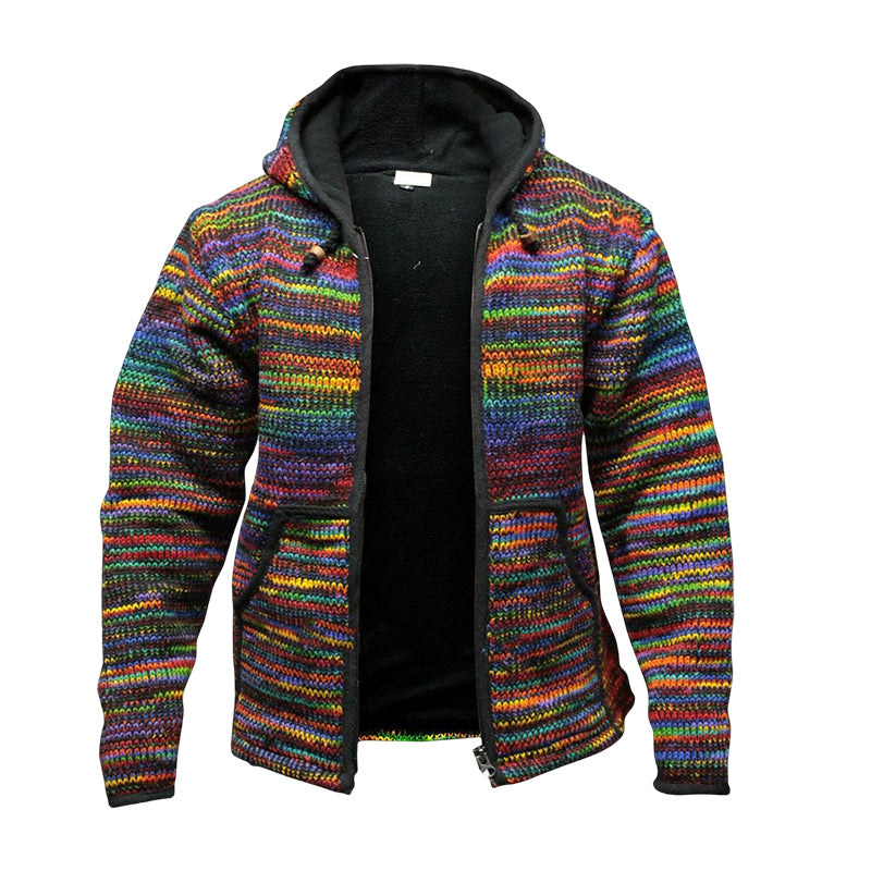 Warm Hooded Sweater Jacket
