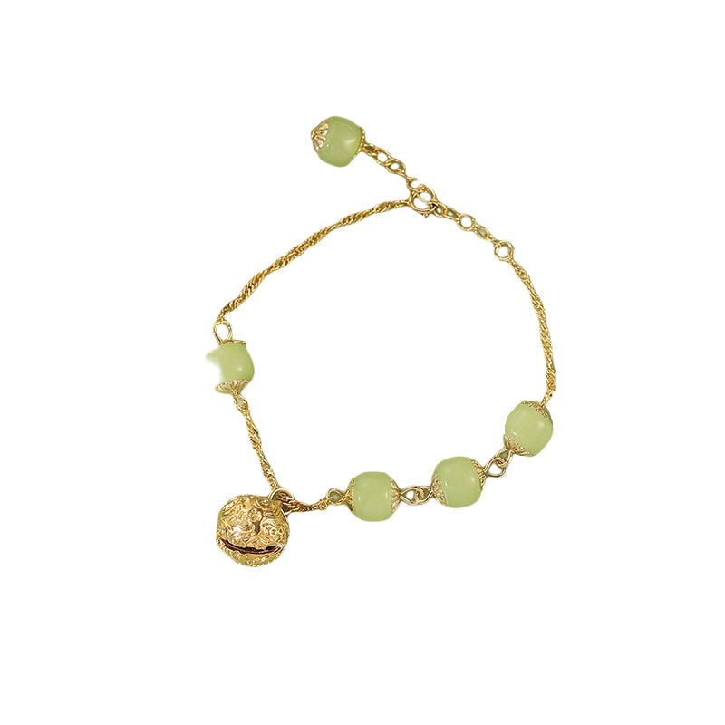 Hetian Jade Bell Bracelet