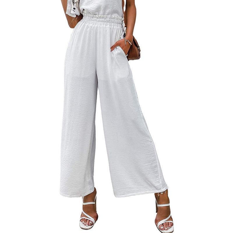 High Waist Wide Leg Casual Loose Pants