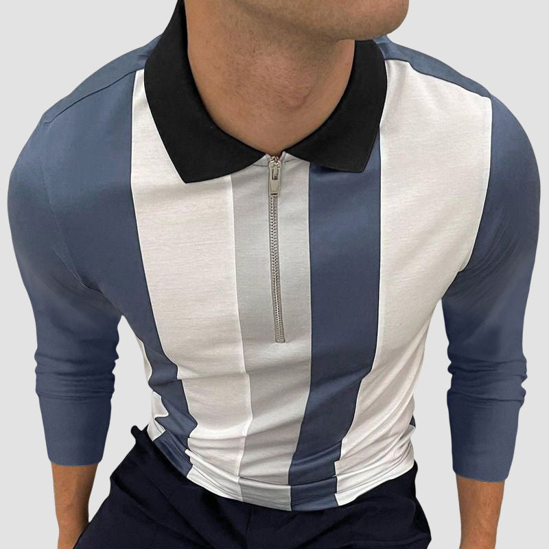 Striped Men's T-Shirt Polo Shirt