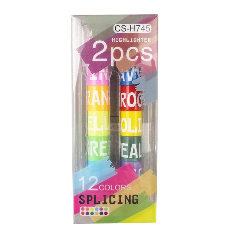 Splicing Highlighter Markers(2 PCS)