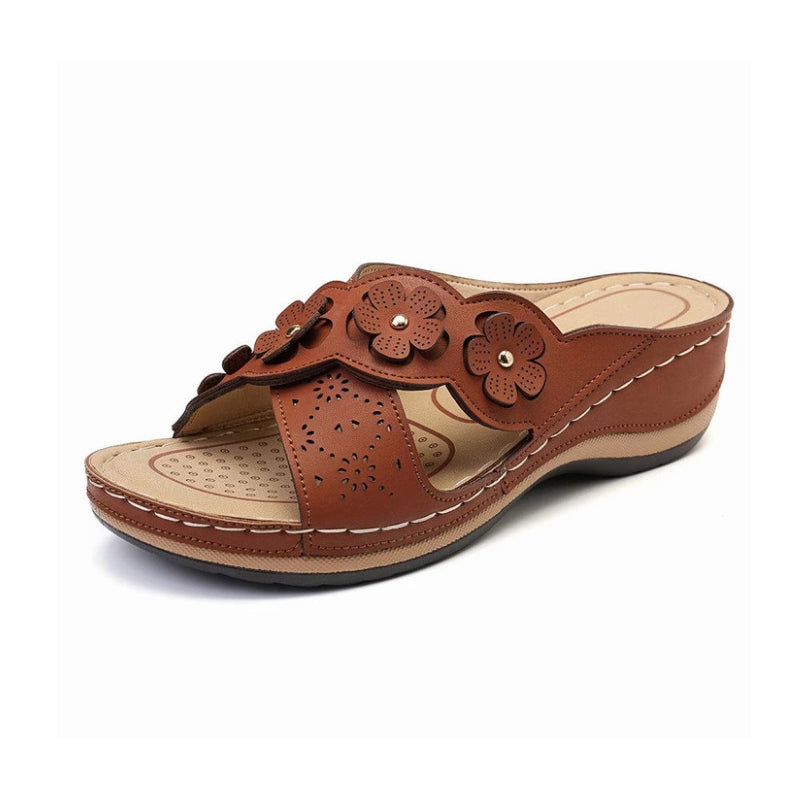 Platform Flower Sandals