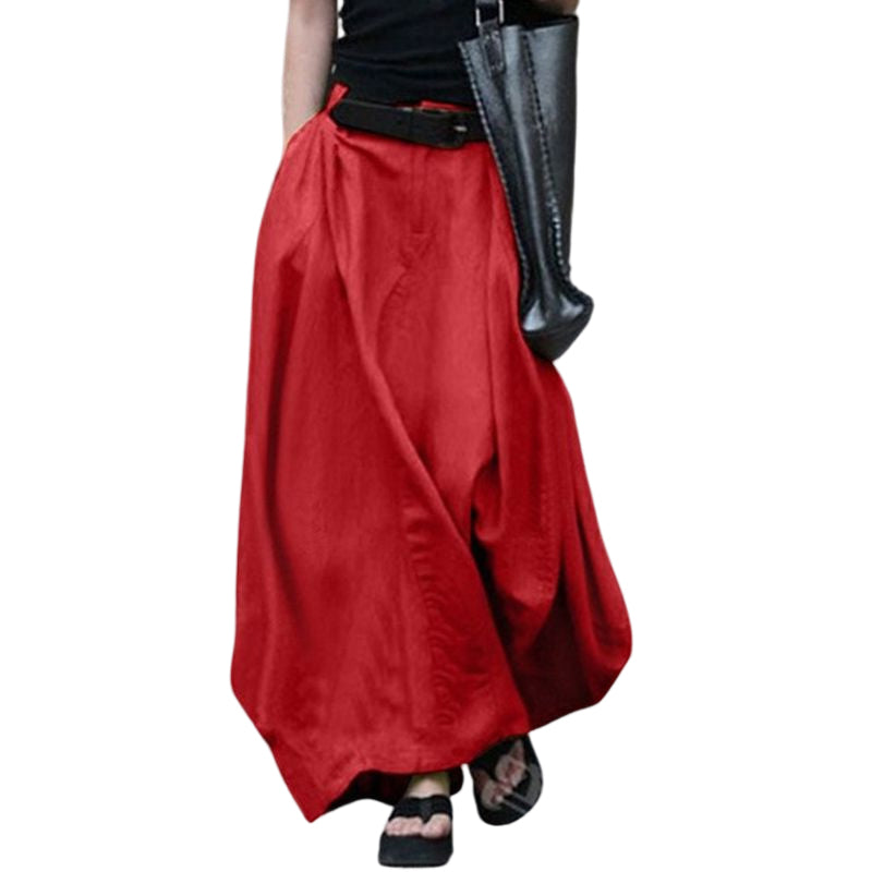 High Waist Slim All Match Long Dancing Skirt