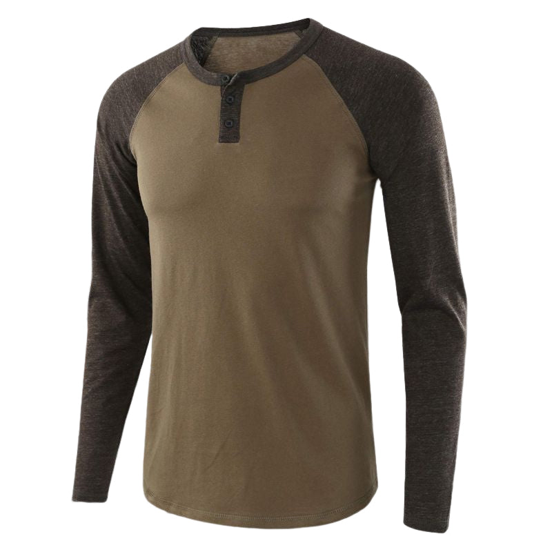 Men's Henley Long Sleeve T-Shirt