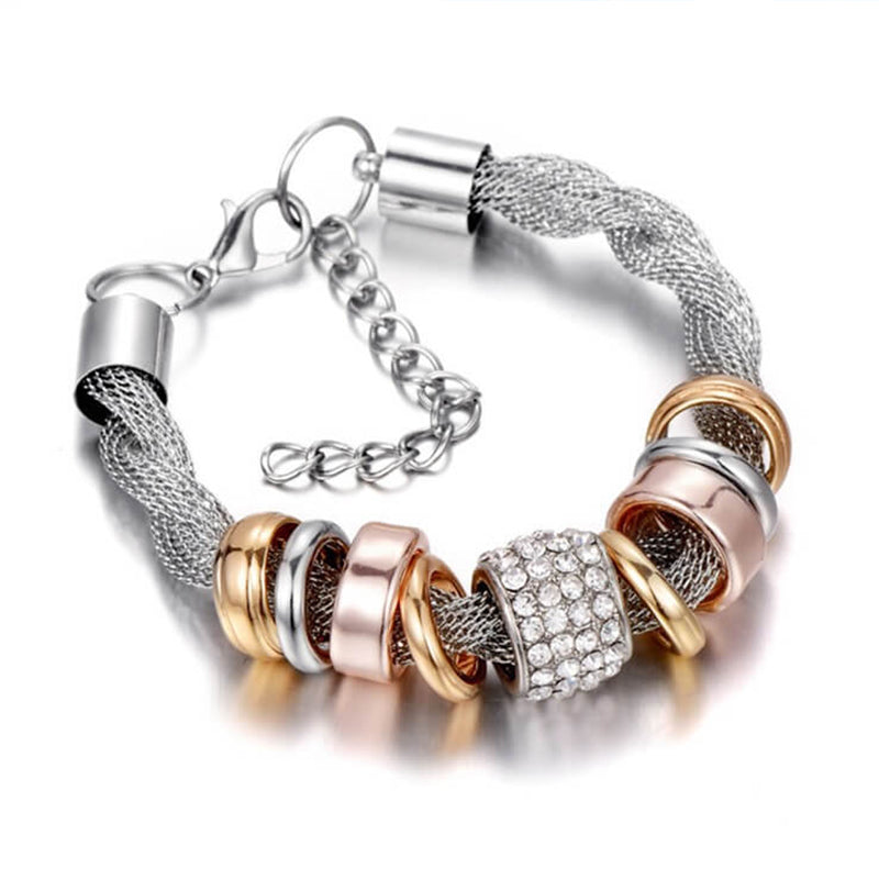 Entwined Ring Accent Bracelet