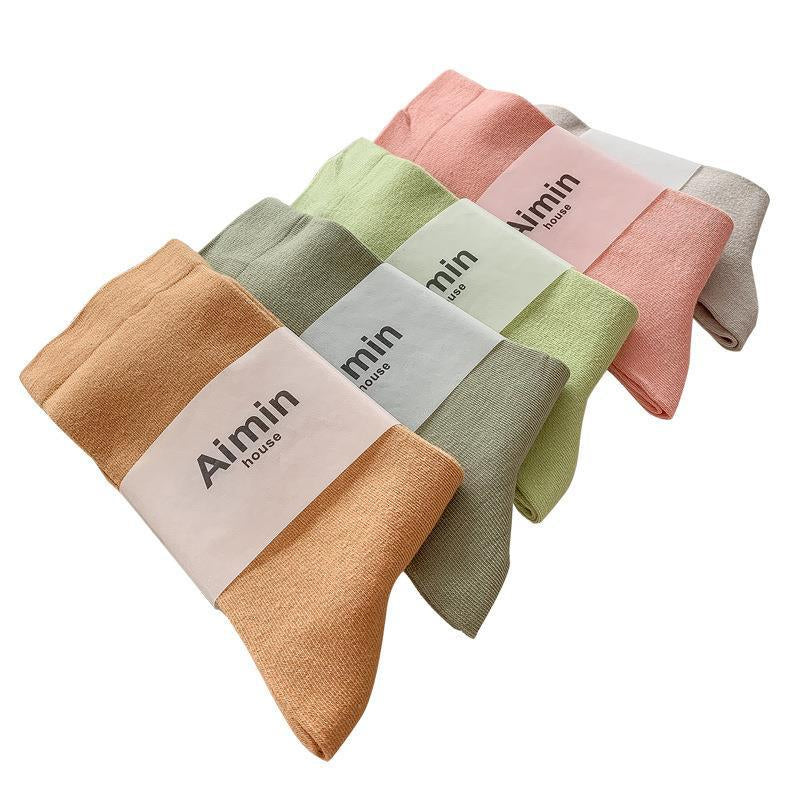 Girls' Solid Color Socks