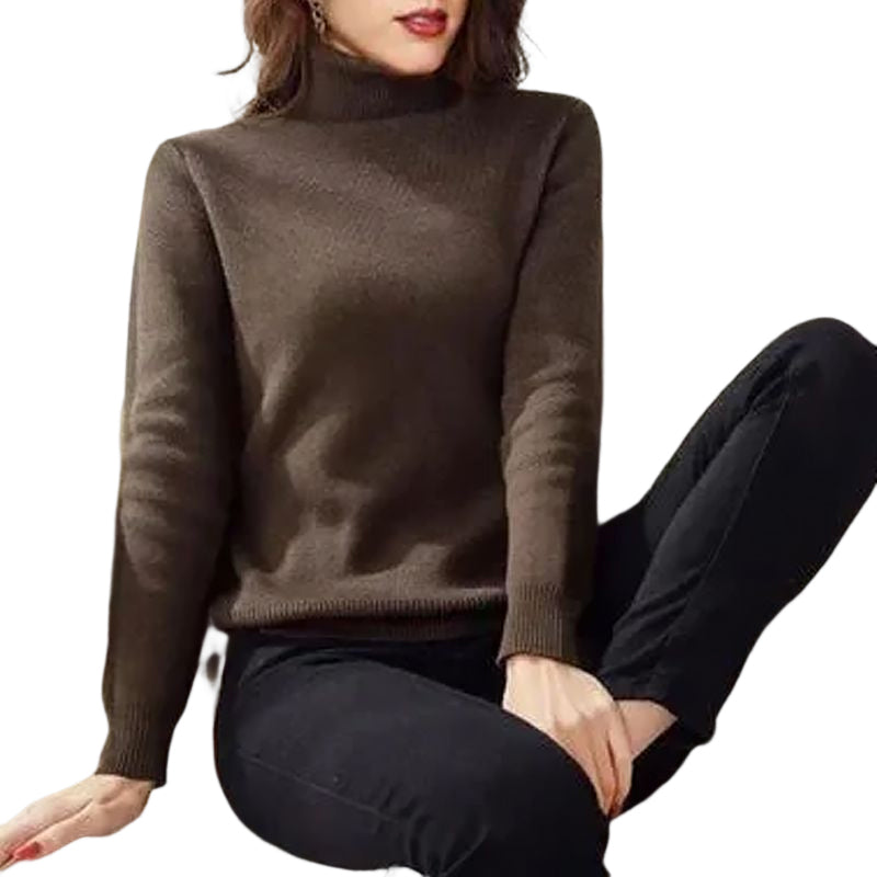 Winter Fleece Thick Knitted Bottoming Sweater