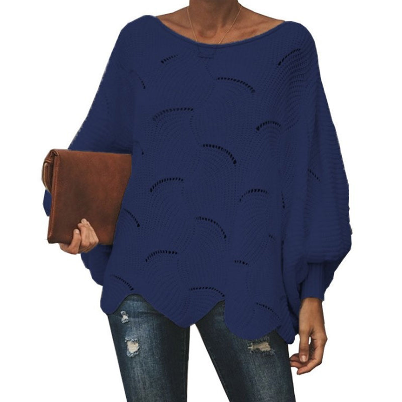 Pullover Sweater Jumper Hollow Out Knitted