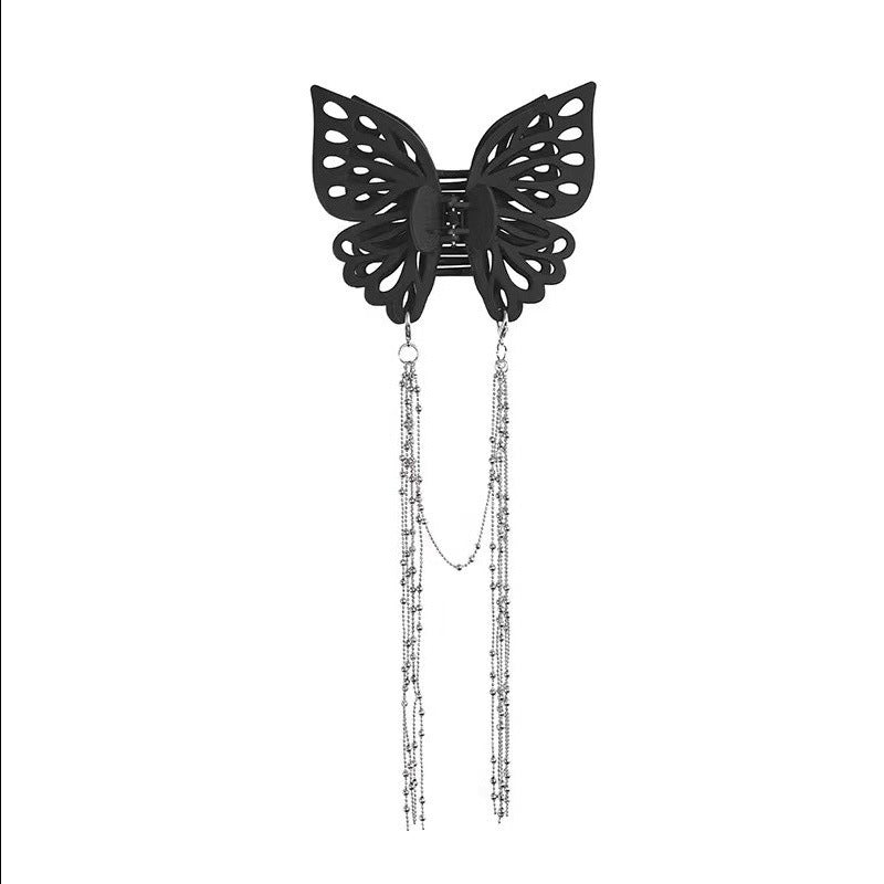 Butterfly Cutout Tassel Large Hair Clip