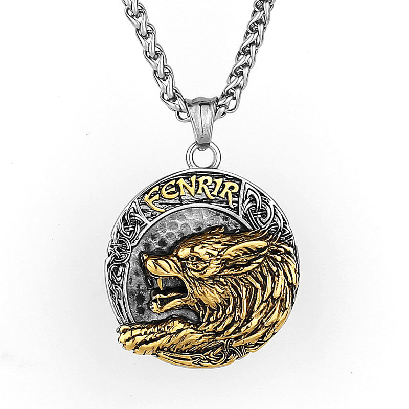 Vikings Wolf Fenrir StainlessStell Necklace